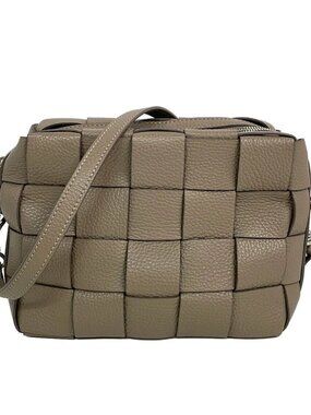 IACUCCI Beige Leather Shoulder Bag